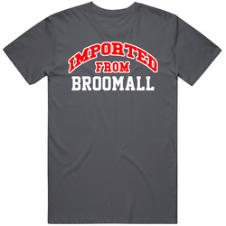 Imported From Broomall Pennsylvania Sports Team Trade Vintage Charcoal Grey Cotton T Shirt Imported From Broomall Pennsylvania Sports Team Trade Vintage Charcoal Grey Cotton T Shirt