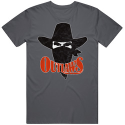 Arizona Outlaws Usfl Defunct Football Team Worn Look Vintage Charcoal Grey Cotton T Shirt Arizona Outlaws Usfl Defunct Football Team Worn Look Vintage Charcoal Grey Cotton T Shirt