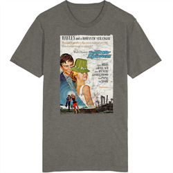 The Moon Spinners 60s Kids Movies Worn Look Vintage Unisex Vintage Charcoal Grey Cotton T Shirt The Moon Spinners 60s Kids Movies Worn Look Vintage Unisex Vintage Charcoal Grey Cotton T Shirt