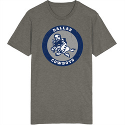 Dallas Cowboys Retro Vintage Grunge Sports Team Vintage Charcoal Grey Cotton T Shirt Dallas Cowboys Retro Vintage Grunge Sports Team Vintage Charcoal Grey Cotton T Shirt