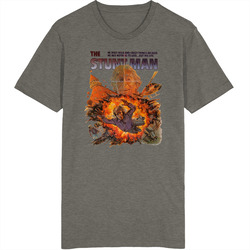 The Stuntman Vintage 80s Movie Vintage Charcoal Grey Cotton T Shirt The Stuntman Vintage 80s Movie Vintage Charcoal Grey Cotton T Shirt
