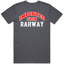 Imported From Rahway New Jersey Sports Team Trade Vintage Charcoal Grey Cotton T Shirt Imported From Rahway New Jersey Sports Team Trade Vintage Charcoal Grey Cotton T Shirt