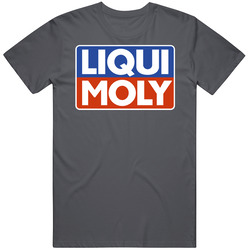 Liqui Moly German Motor Oil Company Logo Motorsports Car Enthusiast Fan Vintage Charcoal Grey Cotton T Shirt Liqui Moly German Motor Oil Company Logo Motorsports Car Enthusiast Fan Vintage Charcoal Grey Cotton T Shirt