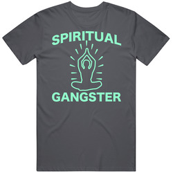Spiritual Gangster Funny Yoga Vintage Charcoal Grey Cotton T Shirt Spiritual Gangster Funny Yoga Vintage Charcoal Grey Cotton T Shirt