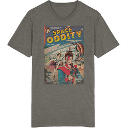Space Oddity Vintage Fan Vintage Charcoal Grey Cotton T Shirt Space Oddity Vintage Fan Vintage Charcoal Grey Cotton T Shirt