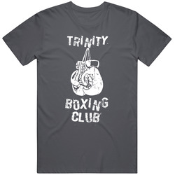 Trinity Boxing Club City Vintage Charcoal Grey Cotton T Shirt Trinity Boxing Club City Vintage Charcoal Grey Cotton T Shirt
