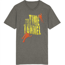 The Time Tunnel 60s Tv Series Show Worn Look Vintage Unisex Vintage Charcoal Grey Cotton T Shirt The Time Tunnel 60s Tv Series Show Worn Look Vintage Unisex Vintage Charcoal Grey Cotton T Shirt