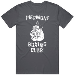 Piermont Boxing Club City Vintage Charcoal Grey Cotton T Shirt Piermont Boxing Club City Vintage Charcoal Grey Cotton T Shirt