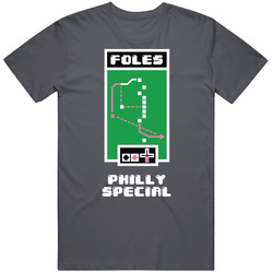 Foles Philly Special Video Game Philadelphia Football Vintage Charcoal Grey Cotton T Shirt Foles Philly Special Video Game Philadelphia Football Vintage Charcoal Grey Cotton T Shirt
