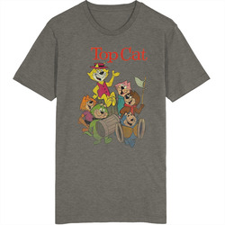 Top Cat Vintage Cartoon Vintage Charcoal Grey Cotton T Shirt Top Cat Vintage Cartoon Vintage Charcoal Grey Cotton T Shirt