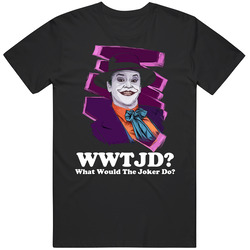 What Would The Joker Do WWJD Classic Vintage Unisex T Shirt What Would The Joker Do WWJD Classic Vintage Unisex T Shirt