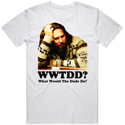 What Would The Dude Do The Big Lebowski WWJD Classic Vintage Unisex T Shirt What Would The Dude Do The Big Lebowski WWJD Classic Vintage Unisex T Shirt
