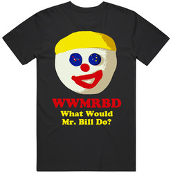 Wwmrbd Mr Bill Claymation Mad Tv Black WWJD Classic Vintage Unisex T Shirt Wwmrbd Mr Bill Claymation Mad Tv Black WWJD Classic Vintage Unisex T Shirt