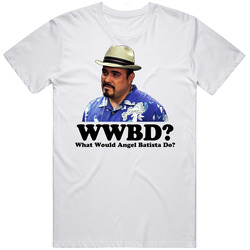 Angel Batista What Would Batista Do WWJD Classic Vintage Unisex T Shirt Angel Batista What Would Batista Do WWJD Classic Vintage Unisex T Shirt