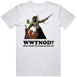 What Would The Nameless One Do Planescape WWJD Classic Vintage Unisex  T Shirt