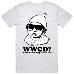Baby Carlos What Would Baby Carlos Do Hangover WWJD Classic Vintage Unisex T Shirt Baby Carlos What Would Baby Carlos Do Hangover WWJD Classic Vintage Unisex T Shirt