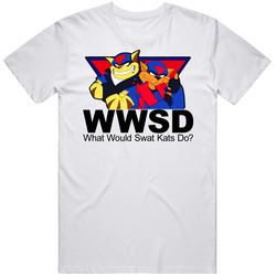 Swat Kats What Would Swat Kats Do WWJD Classic Vintage Unisex T Shirt Swat Kats What Would Swat Kats Do WWJD Classic Vintage Unisex T Shirt