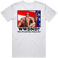 What Would Duke Nukem Do WWJD Classic Vintage Unisex  T Shirt