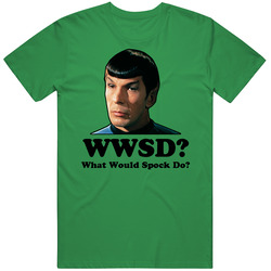 Wwsd What Would Spock Do? Classic Star Trek WWJD Classic Vintage Unisex T Shirt Wwsd What Would Spock Do? Classic Star Trek WWJD Classic Vintage Unisex T Shirt