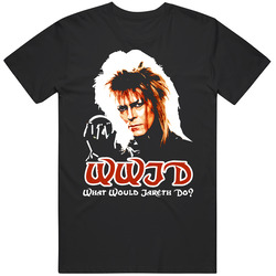 Wwjd Jareth David Bowe Labyrinth Movie Black WWJD Classic Vintage Unisex T Shirt Wwjd Jareth David Bowe Labyrinth Movie Black WWJD Classic Vintage Unisex T Shirt