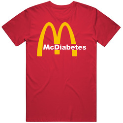Funny Food Mcdonalds Mcdiabetes Retro Vintage Classic Food T Shirt