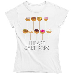 Cute I Heart Cake Pops Retro Vintage Classic Food Ladies T Shirt Cute I Heart Cake Pops Retro Vintage Classic Food Ladies T Shirt