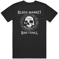 Black Market Bar And Grill Restaurant Birmingham Retro Vintage Classic Food T Shirt Black Market Bar And Grill Restaurant Birmingham Retro Vintage Classic Food T Shirt