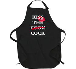 Kiss The Cock Cook Funny Parody Trending Valentines Day Gag Gift Retro Vintage Classic Food Apron Kiss The Cock Cook Funny Parody Trending Valentines Day Gag Gift Retro Vintage Classic Food Apron