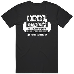 Cooper's Old Time Pit Bar-b-que Popular Fort Worth Texas Restaurant Retro Vintage Classic Food T Shirt Cooper's Old Time Pit Bar-b-que Popular Fort Worth Texas Restaurant Retro Vintage Classic Food T Shirt