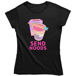 Send Noods Retro Vintage Classic Food Ladies T Shirt Send Noods Retro Vintage Classic Food Ladies T Shirt