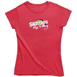 Skittles Retro Vintage Classic Food Ladies T Shirt Skittles Retro Vintage Classic Food Ladies T Shirt