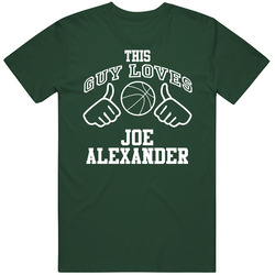 Joe Alexander This Guy Loves Heart Milwaukee Basketball Vintage Retro Forest Green T Shirt Joe Alexander This Guy Loves Heart Milwaukee Basketball Vintage Retro Forest Green T Shirt