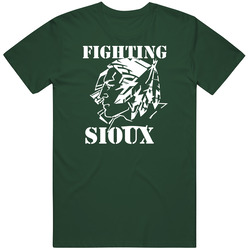 Fighting Sioux Vintage Retro Forest Green T Shirt Fighting Sioux Vintage Retro Forest Green T Shirt