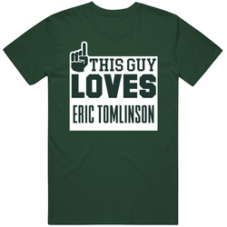 Eric Tomlinson This Guy Loves New York J Football Sports Athlete Vintage Retro Forest Green T Shirt Eric Tomlinson This Guy Loves New York J Football Sports Athlete Vintage Retro Forest Green T Shirt