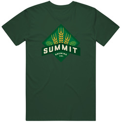 Summit Brewing Co Beer Vintage Retro Forest Green T Shirt Summit Brewing Co Beer Vintage Retro Forest Green T Shirt