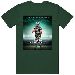 The Future Is Now New York Jets Quarterback Sam Darnold Vintage Retro Forest Green T Shirt The Future Is Now New York Jets Quarterback Sam Darnold Vintage Retro Forest Green T Shirt