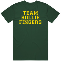 Team Rollie Fingers Oakland Baseball Player Cool Fan Vintage Retro Forest Green T Shirt Team Rollie Fingers Oakland Baseball Player Cool Fan Vintage Retro Forest Green T Shirt