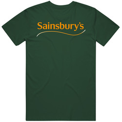 Sainsbury's Retail Vintage Retro Forest Green T Shirt Sainsbury's Retail Vintage Retro Forest Green T Shirt