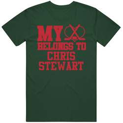 My Heart Belongs To Chris Stewart Minnesota Hockey Vintage Retro Forest Green T Shirt My Heart Belongs To Chris Stewart Minnesota Hockey Vintage Retro Forest Green T Shirt