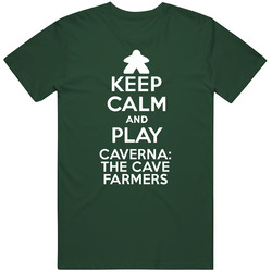 Keep Calm And Play Caverna The Cave Farmers Board Game Vintage Retro Forest Green T Shirt Keep Calm And Play Caverna The Cave Farmers Board Game Vintage Retro Forest Green T Shirt