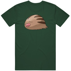 Swinub Pokemon Video Game A Pig In Vintage Retro Forest Green T Shirt