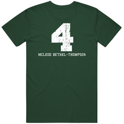 Mcleod Bethel-thompson #4 Philadelphia Football Worn Look Vintage Retro Forest Green T Shirt Mcleod Bethel-thompson #4 Philadelphia Football Worn Look Vintage Retro Forest Green T Shirt