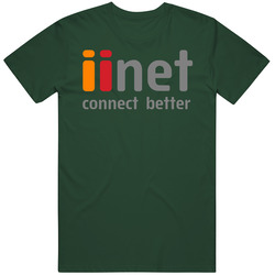 Iinet Telecom 1 Vintage Retro Forest Green T Shirt Iinet Telecom 1 Vintage Retro Forest Green T Shirt