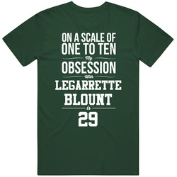 On A Scale Of One To Ten My Obsession With Legarrette Blount Is 29 Philadelphia Football Fan Vintage Retro Forest Green T Shirt On A Scale Of One To Ten My Obsession With Legarrette Blount Is 29 Philadelphia Football Fan Vintage Retro Forest Green T Shirt