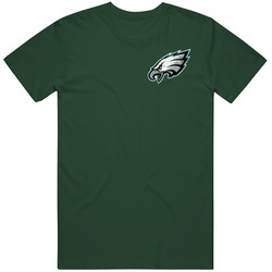 Philadelphia Eagles 2 Distressed Small Emblem Vintage Retro Forest Green T Shirt Philadelphia Eagles 2 Distressed Small Emblem Vintage Retro Forest Green T Shirt