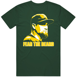 Jonny Gomes Oakland Baseball Fear The Beard Vintage Retro Forest Green T Shirt Jonny Gomes Oakland Baseball Fear The Beard Vintage Retro Forest Green T Shirt