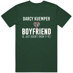Darcy Kuemper Is My Boyfriend Just Doesnt Know Minnesota Hockey Player Vintage Retro Forest Green T Shirt Darcy Kuemper Is My Boyfriend Just Doesnt Know Minnesota Hockey Player Vintage Retro Forest Green T Shirt