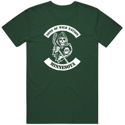 Sons Of Wild Nation Minnesota Hockey Vintage Retro Forest Green T Shirt Sons Of Wild Nation Minnesota Hockey Vintage Retro Forest Green T Shirt