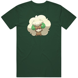 Whimsicott Pokemon Pig In Vintage Retro Forest Green T Shirt Whimsicott Pokemon Pig In Vintage Retro Forest Green T Shirt