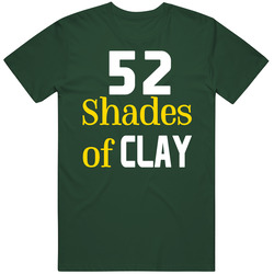 52 Shades Of Clay Matthews Linebacker Cheese Head Packers Football Vintage Retro Forest Green T Shirt 52 Shades Of Clay Matthews Linebacker Cheese Head Packers Football Vintage Retro Forest Green T Shirt
